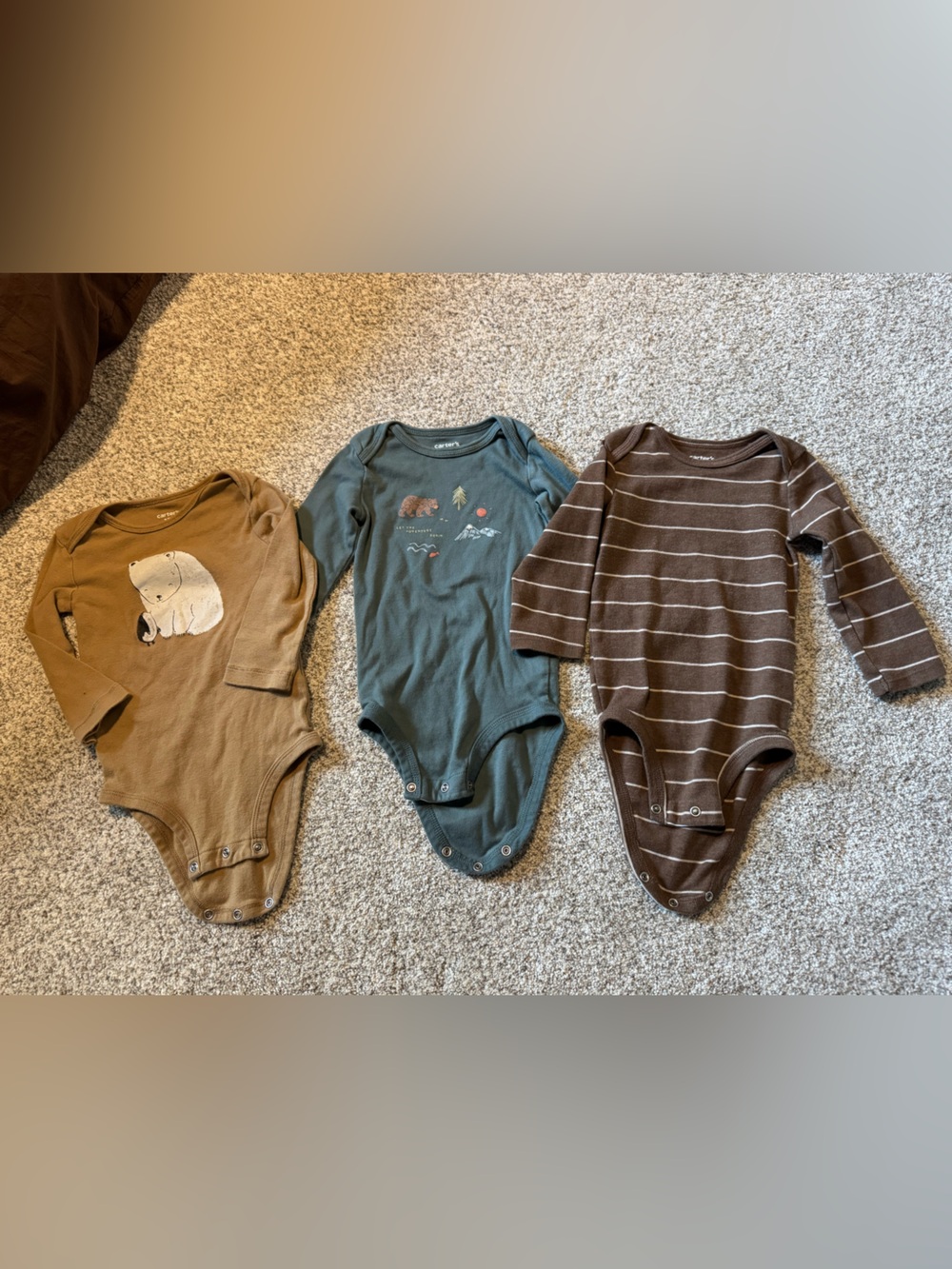 BUNDLE OF 5 long sleeve onesies